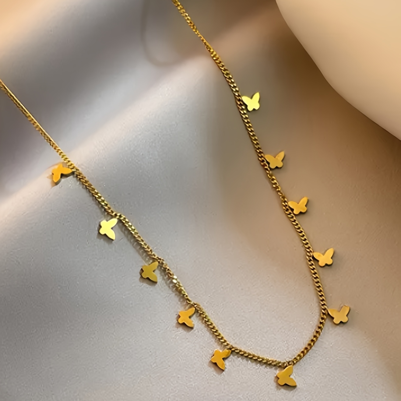 Women's Exquisite Butterfly Tassel Pendant Necklace